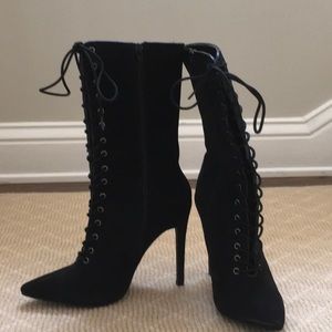 Forever 21 lace up boots
